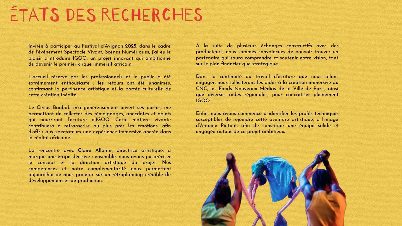 Page 10 du dossier artistique d'IGOO