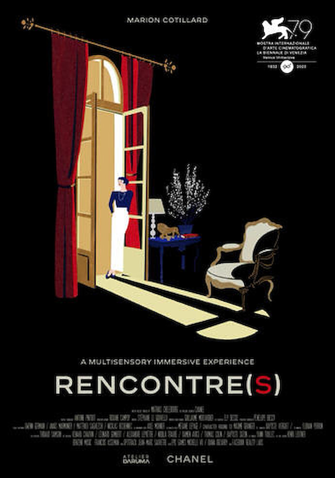 Affiche de Rencontre(s), expérience VR produite par Chanel